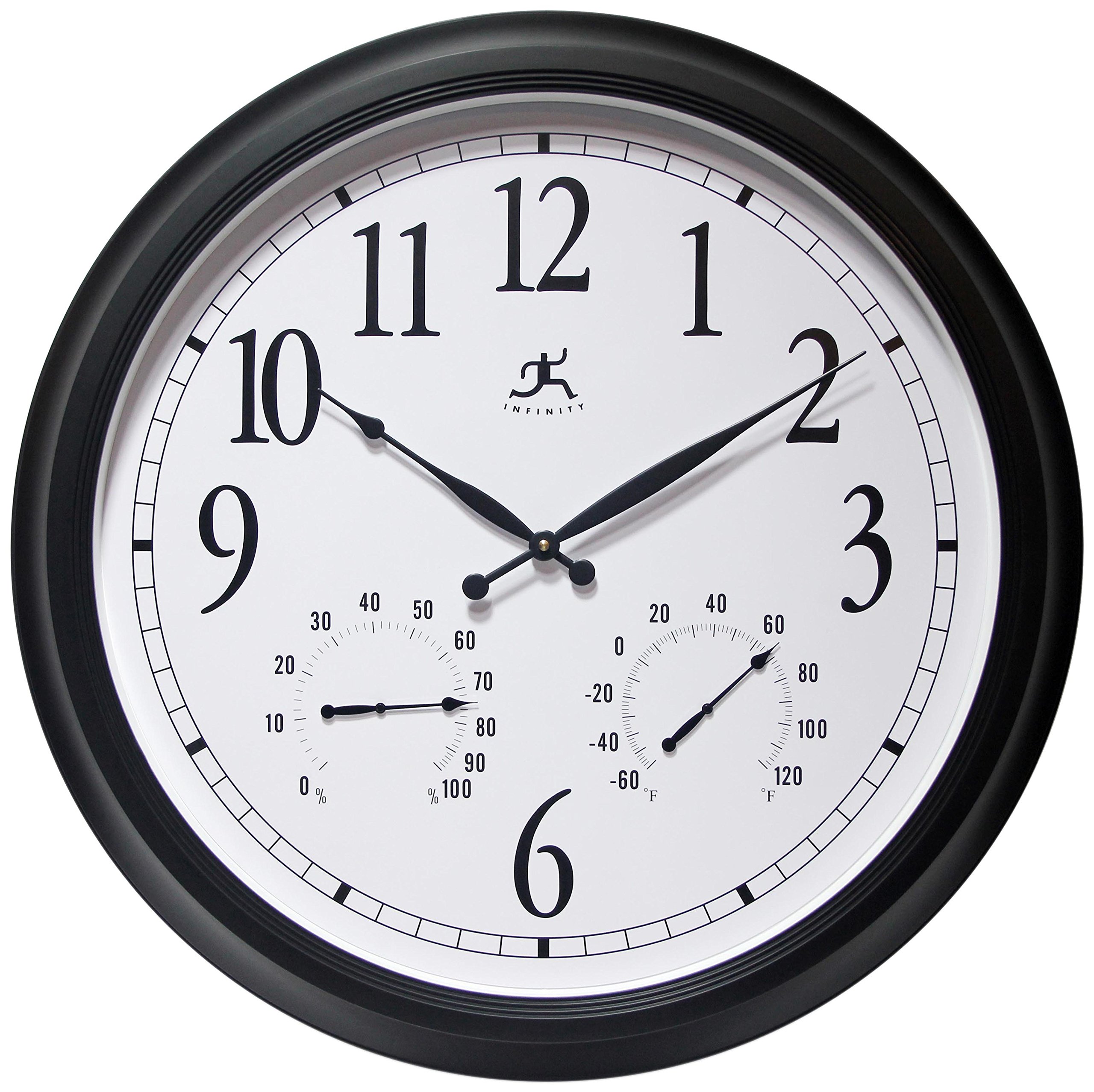 Amazon.com: Infinity Instruments 24 inch Classic Black Wall Clock